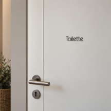 Schriftzug Toilette selbstklebend