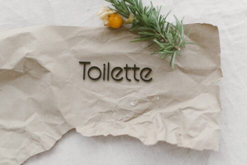 Schriftzug 'Toilette'