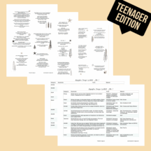 Teenager Wichtel Briefe und Regieplan erstes Jahr [Digital]