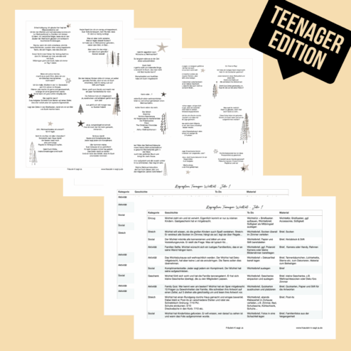 Teenager Wichtelbriefe