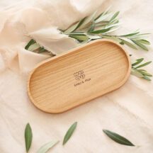 Holztablett Ringschale Eiche mit Namen-2