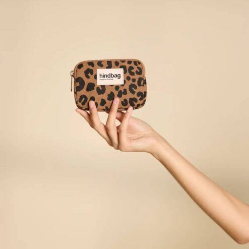 Lili Leopard Zimt Geldbörse