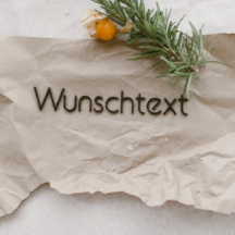 Schriftzug mit Wunschtext schwarz