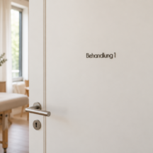 Schriftzug Türschild selbstklebend