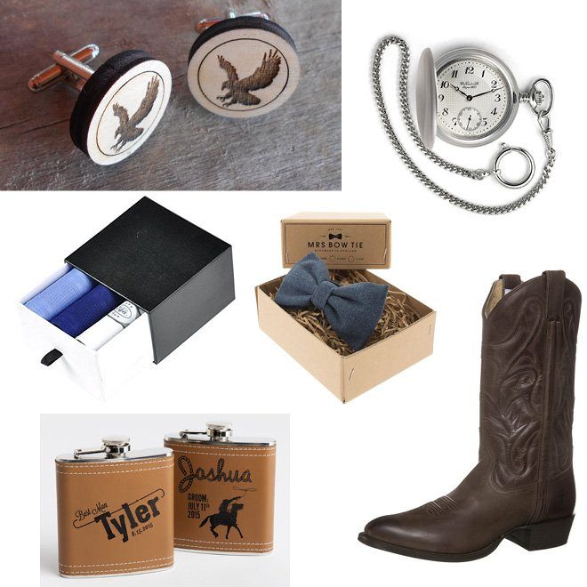 Accessoires für den Bräutigam einer Cowboy Country Hochzeit