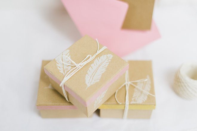 Anleitung DIY Stempel auf Kraftpapier selbst herstellen für die Hochzeit