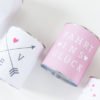 Banderolen für Blechdosen zum selbst ausdrucken - rosa