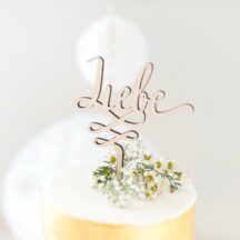 Cake Topper Holz Liebe