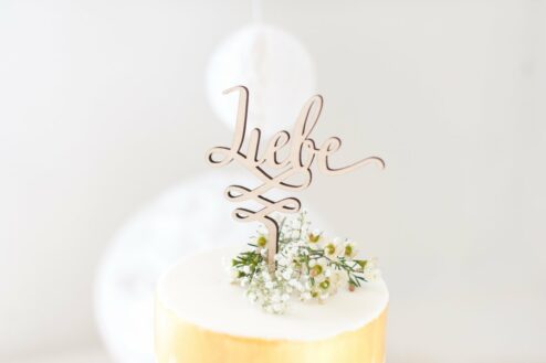 Cake Topper Holz Liebe