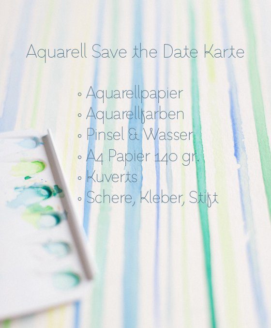 Diy Save The Date Karte Mit Aquarell Fraulein K Sagt Ja Hochzeitsblog