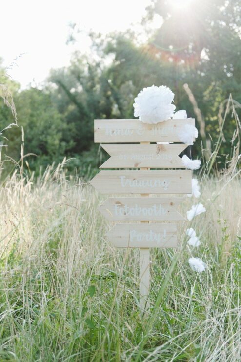 DIY Hochzeitschilder selbst herstellen Fräulein K. Sagt Ja Hochzeitsblog