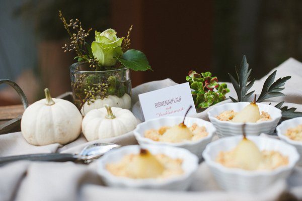 Dekokonzept für eine Hochzeit Festlicher Herbst2