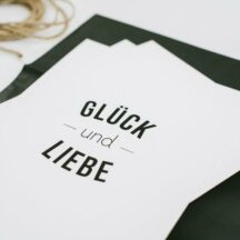 Fine Art Print 18x24cm 'Glück & Liebe' Design Kollektion