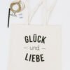 Canvastasche 'Glück & Liebe' Design Kollektion