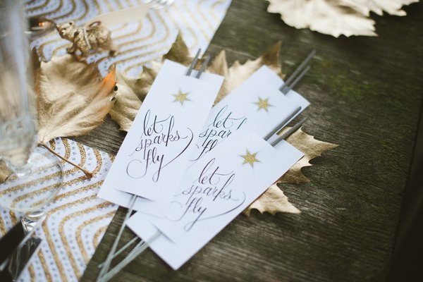 Hochzeit im Winter mit Gold und Glitzer von Fraeulein K sagt Ja 3