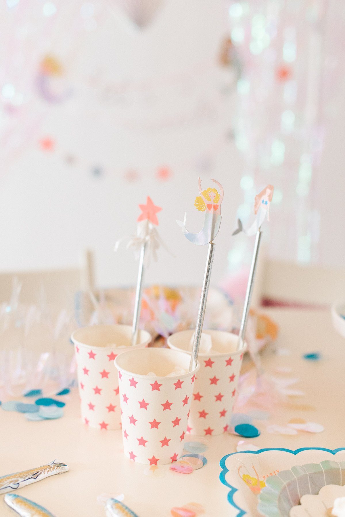 Tischdeko Kindergeburtstag Meerjungfrau