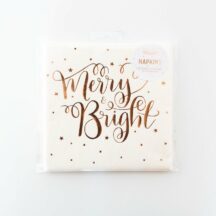 Merry & Bright Serviette Rosegold-1