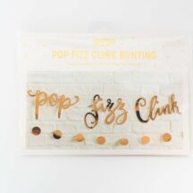 Girlande 'pop fizz clink' gold