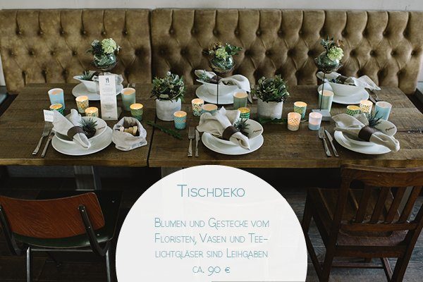 Preis Tischdekoration Florist Hochzeit