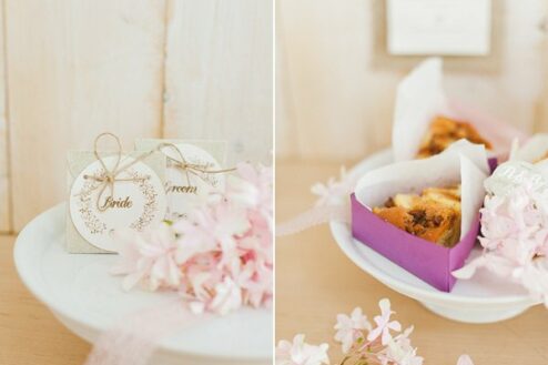 Neviti Vintage Romance Kuchenbox – 10 Stück, Silber, 10x6,2x2,5 Cm, Für Hochzeitstorten-Stücke