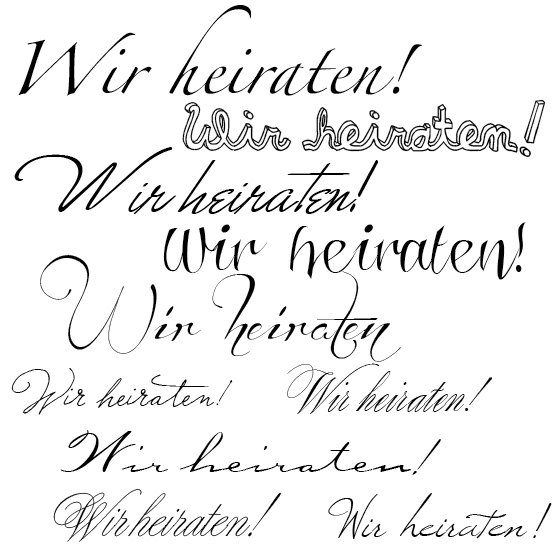 Welche Schriftarten Passen Bei Hochzeitseinladungen Fraulein K Sagt Ja Hochzeitsblog