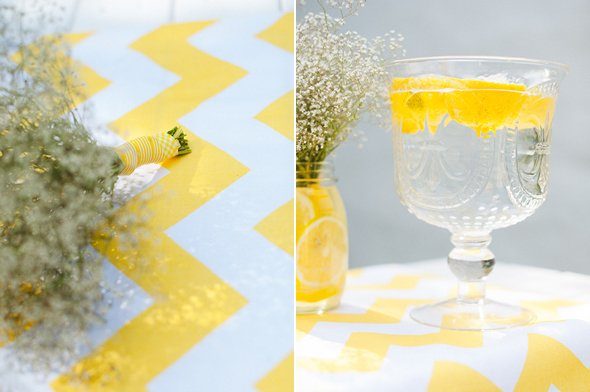 Sommerliche Tischdeko mit gelben Zitronen by Fräulein K sagt Ja7