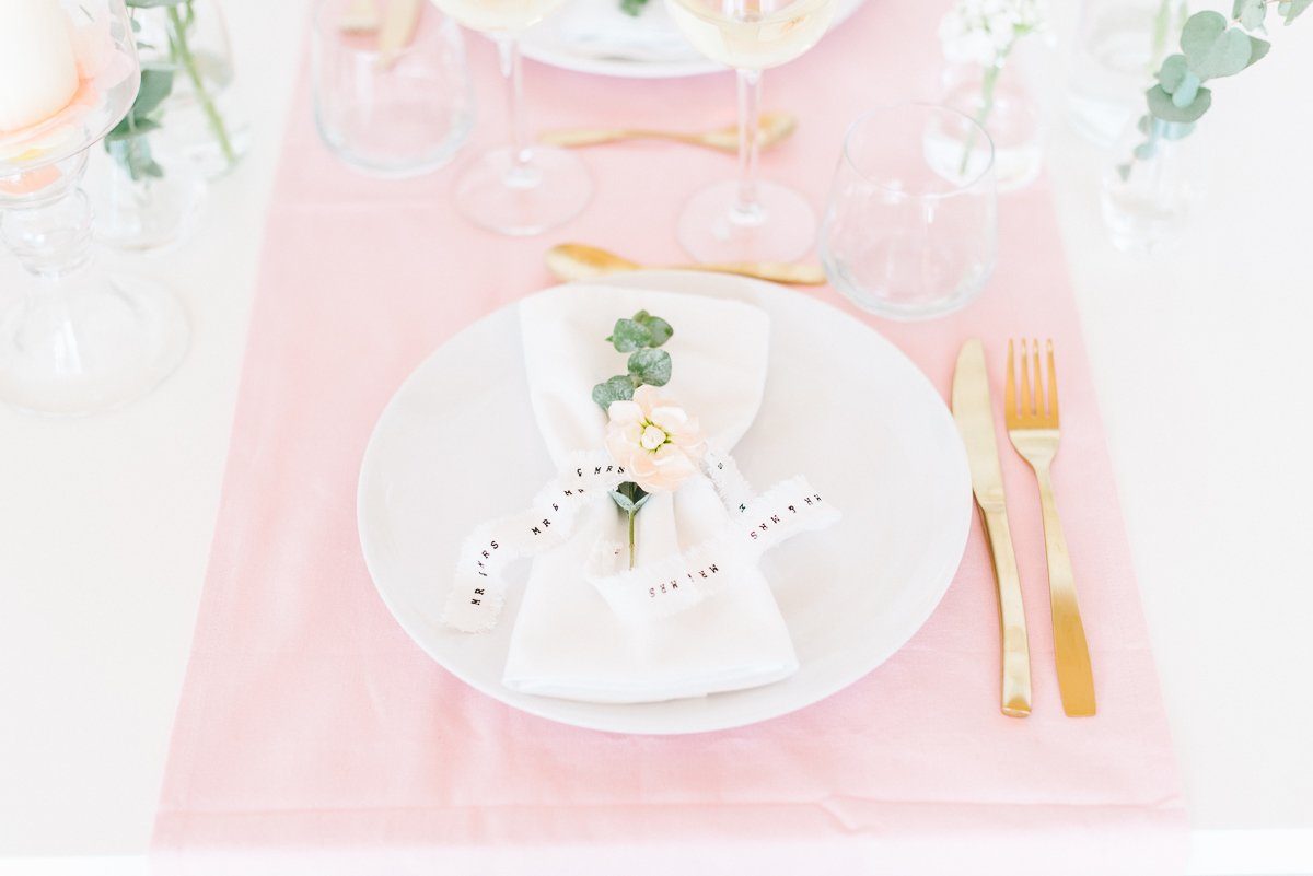 Tischdeko in Pastell Rosé Mint Vanille - Frl. K sagt Ja-10