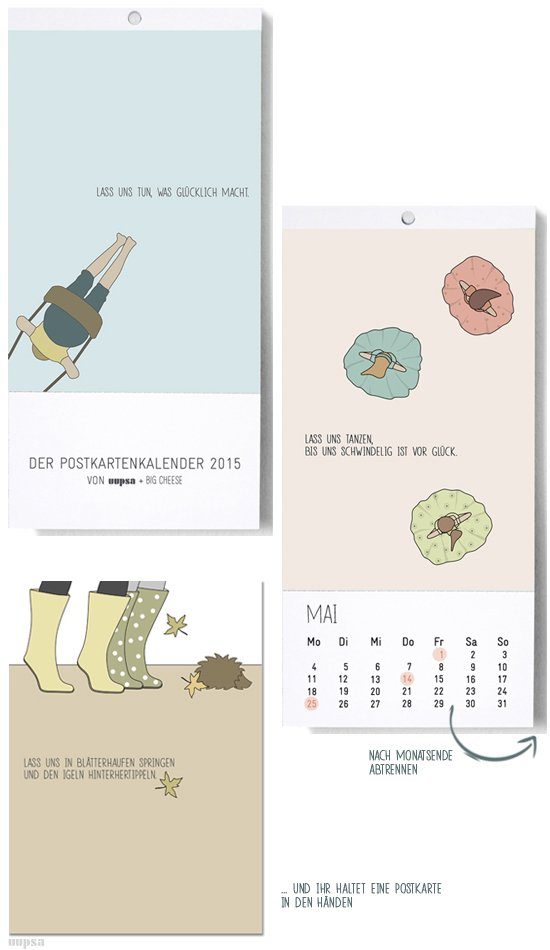 Uupsa postkartenkalender-2015