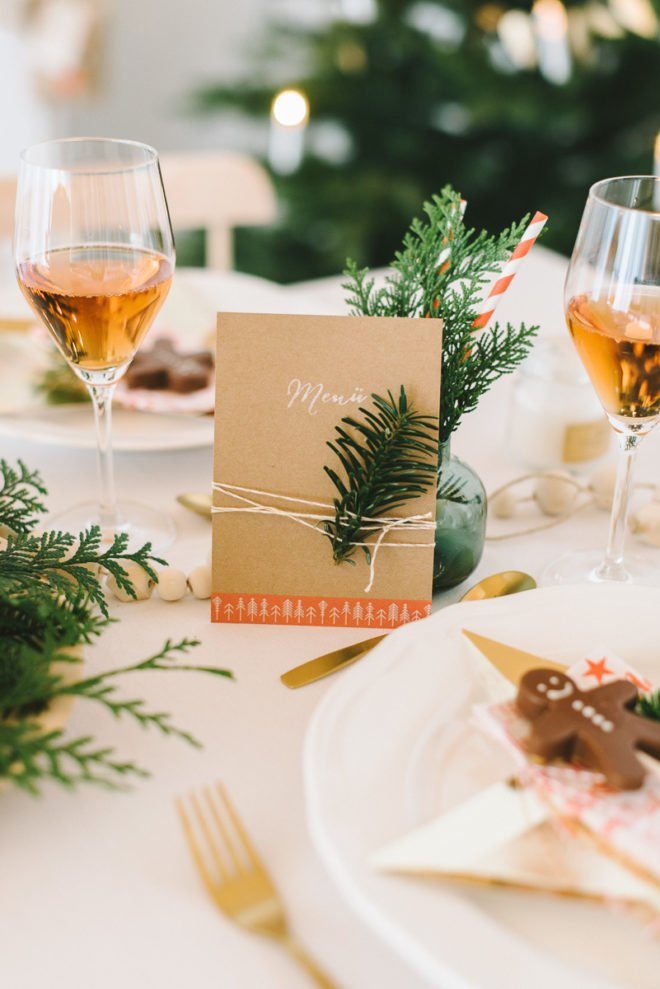 Inspiration: gemütlich natürliche Dekoration für Euren Weihnachtstisch