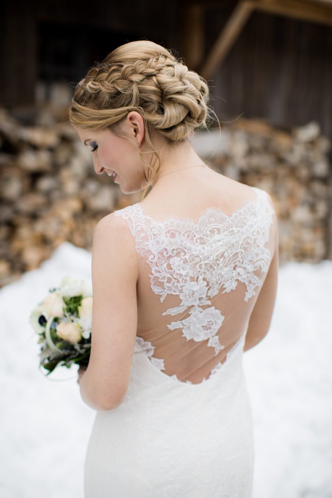 Winterhochzeit Brautkleid