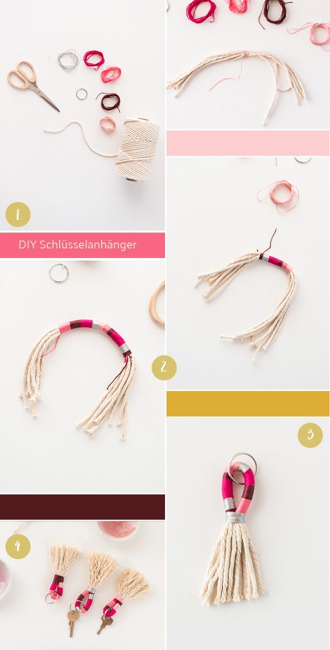 DIY Anleitung Schluesselanhaenger Tassel Quasten