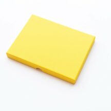 Fotoschachtel aus gelbem Karton