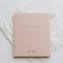 Gästebuch powder pink mit Folienprägung