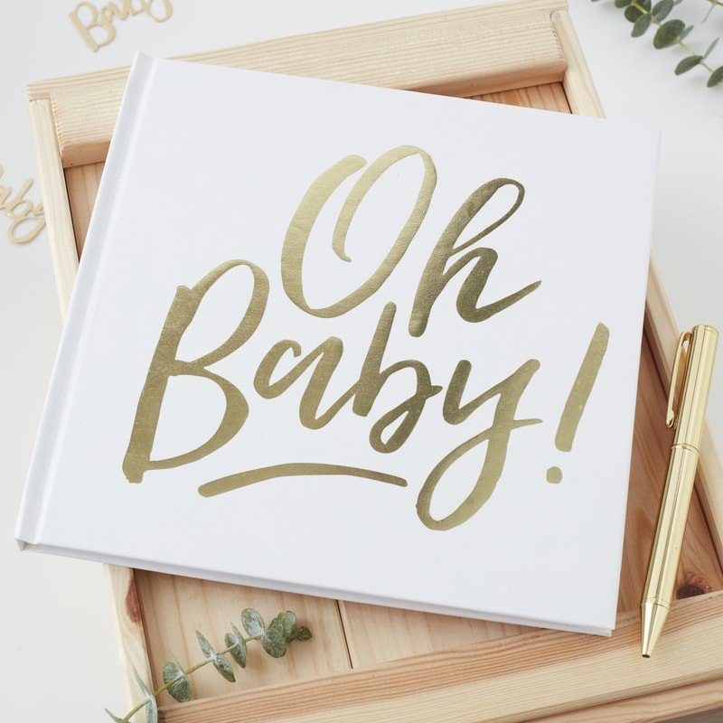 Gästebuch ‘Oh Baby’ Gold