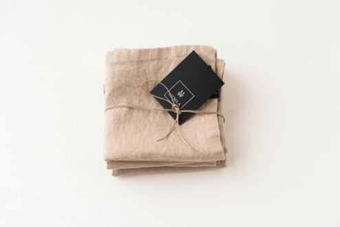 Himla Leinenserviette Sunshine Mind beige