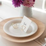 Herz Gold Namenskarte