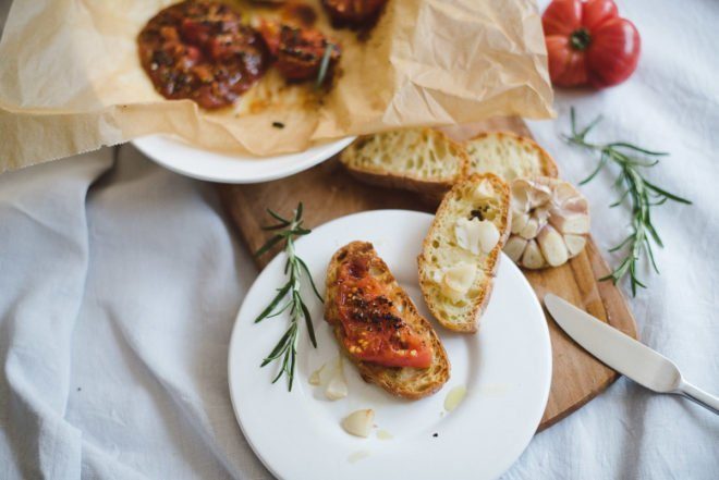 Rezept Grilltonate auf geröstetem Brot