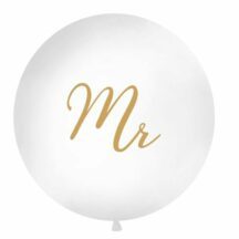 Riesenluftballon mit goldenem 'Mr' Aufdruck