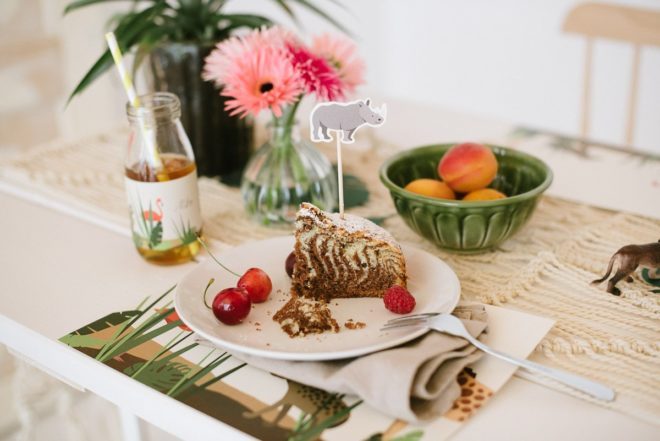 Zebrakuchen Safari Geburtstag