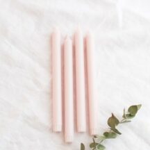 Stabkerze Silea Stearin rosa (8 Stück)
