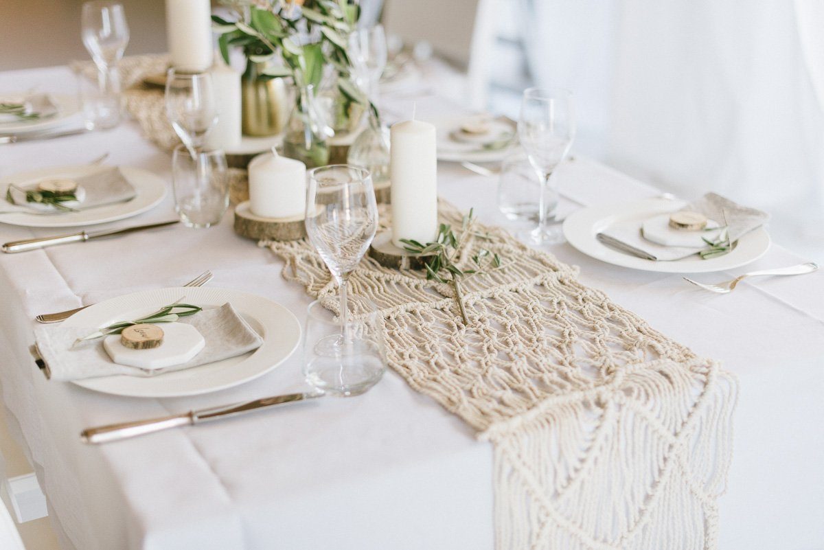 Tischläufer Boho Macrame - Fräulein K. Sagt Ja Partyshop
