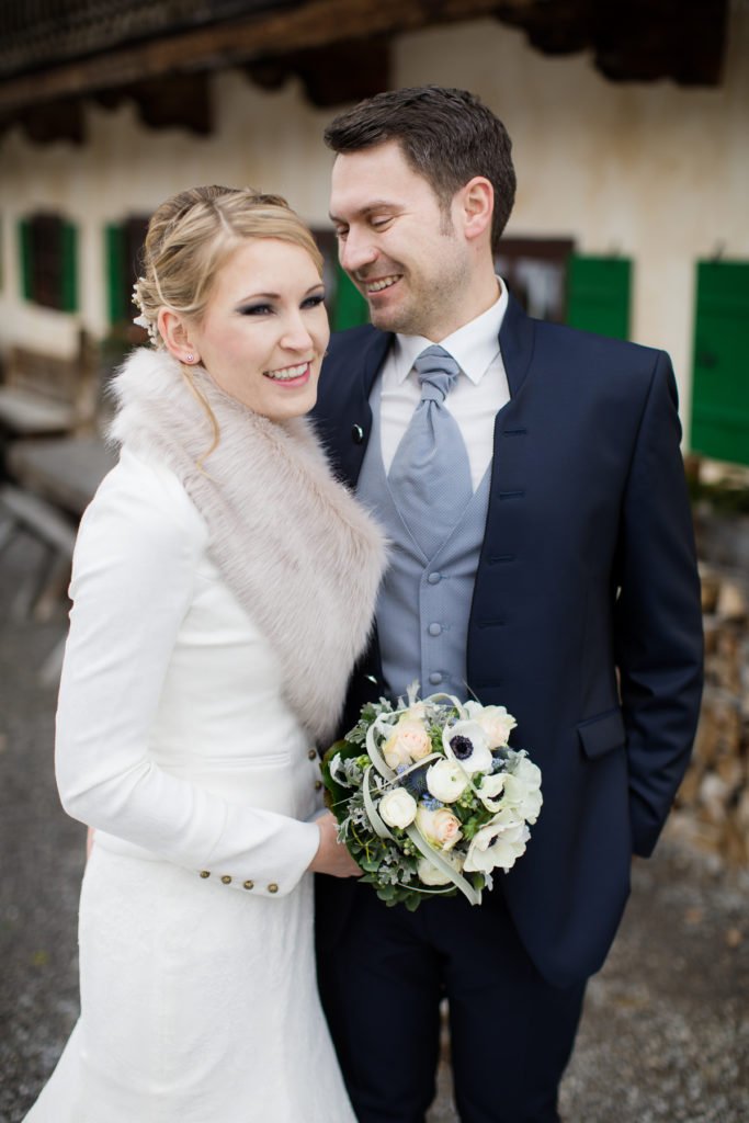 Winterhochzeit graublau